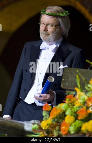 Das ehemalige ABBA-Mitglied Benny Andersson während einer akademischen Zeremonie im Rathaus von Stockholm, Schweden. Benny Andersson wurde zum Ehrendoktor ernannt. Stockfoto