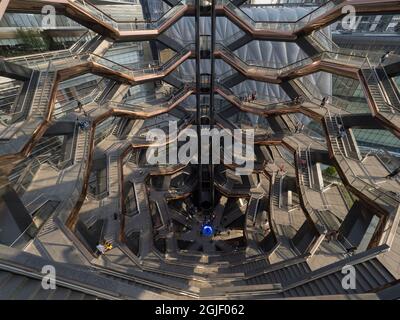 USA, New York, das Schiff bei Hudson Yards. Stockfoto