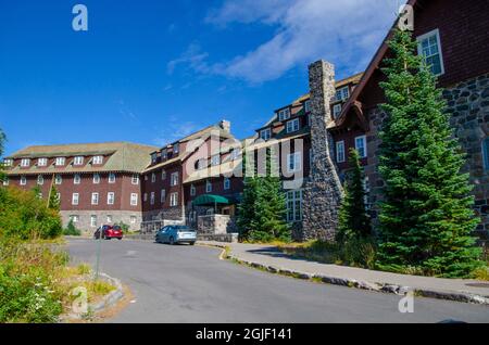 USA, Oregon, Crater Lake National Park, Crater Lake Lodge Stockfoto