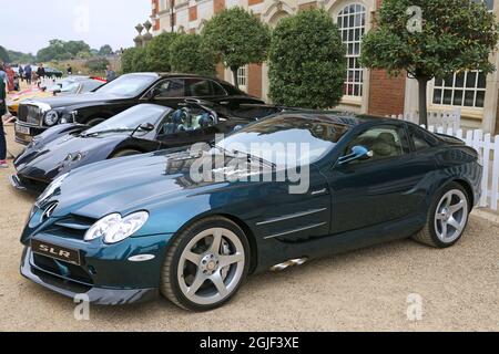 Mercedes-Benz SLR McLaren (2005), Future Classics, Concours of Elegance 2021, Hampton Court Palace, London, Großbritannien, Europa Stockfoto