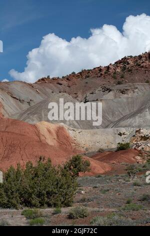 USA, Utah. Vulkanische Lagerstätten, Capital Reef National Park. Stockfoto
