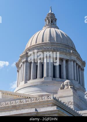 USA, Washington State, Olympia, Kuppel des Washington State Capitol Stockfoto