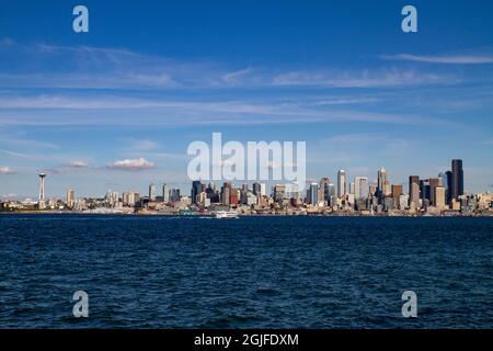 USA, Staat Washington, Seattle. Downtown Seattle Stadtbild. Stockfoto
