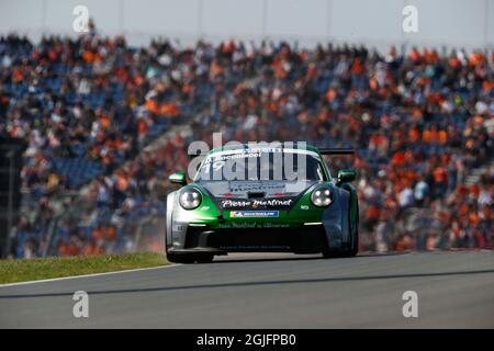 Zandvoort, Niederlande. September 2021. # 19 Dorian Boccolacci (F, Martinet by Almeras), Porsche Mobil 1 Supercup auf dem Circuit Zandvoort am 4. September 2021 in Zandvoort, Niederlande. (Foto von HOCH ZWEI) Quelle: dpa/Alamy Live News Stockfoto