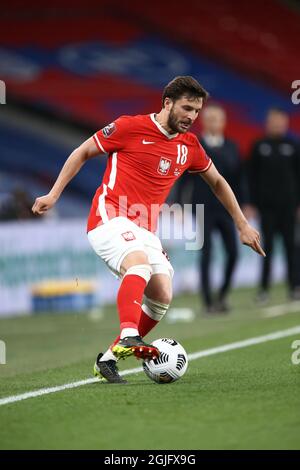 Bartosz Bereszynski von Polen während des Fußballspiels zwischen England und Polen Stockfoto