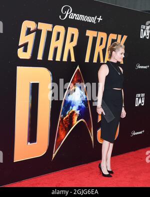 Los Angeles, Kalifornien, USA. September 2021. Rebecca Romijn nimmt an Paramount's 2. Jährlichem „Star Trek Day“-Fest Teil. (Bild: © Billy Bennight/ZUMA Press Wire) Stockfoto