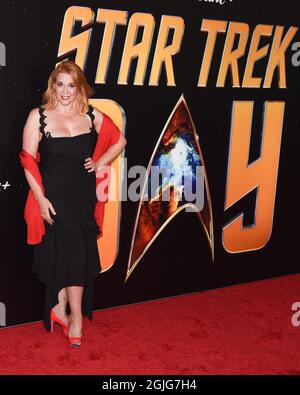 Los Angeles, Kalifornien, USA. September 2021. Chase Masterson nimmt an Paramount's 2. Jährlichem „Star Trek Day“-Fest Teil. (Bild: © Billy Bennight/ZUMA Press Wire) Stockfoto