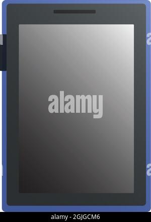 Realistisches isoliertes Tablet-Symbol auf weißem Hintergrund. Stock Vektor