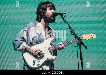 Glasgow, Großbritannien. 9. September 2021: Biffy Clyro treten am 9. September 2021 im Glasgow Green auf. Bild: Thomas Jackson/Alamy Live News Stockfoto