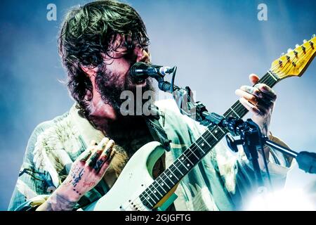 Glasgow, Großbritannien. 9. September 2021: Biffy Clyro treten am 9. September 2021 im Glasgow Green auf. Bild: Thomas Jackson/Alamy Live News Stockfoto