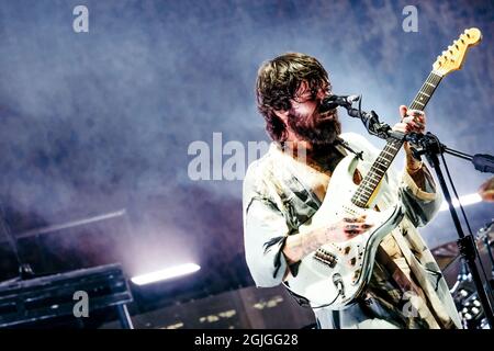 Glasgow, Großbritannien. 9. September 2021: Biffy Clyro treten am 9. September 2021 im Glasgow Green auf. Bild: Thomas Jackson/Alamy Live News Stockfoto