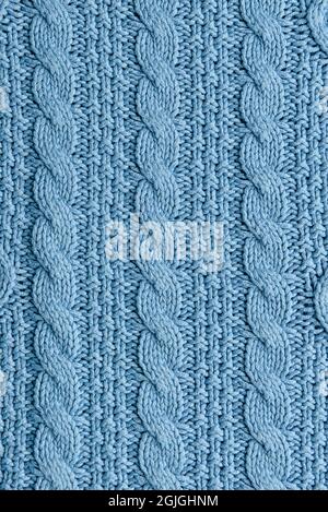 Struktur aus gestricktem Material als Hintergrund Stockfoto