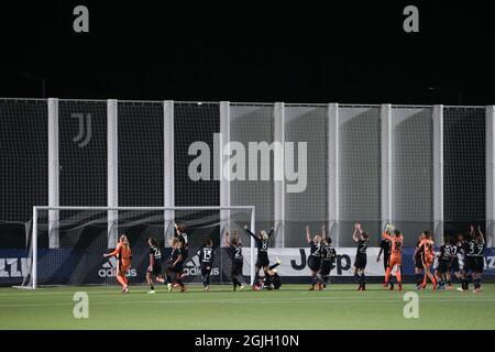 Turin, Italien, 9. September 2021. Während des Spiels der UEFA Womens Champions League im Juventus Training Center, Turin. Bildnachweis sollte lauten: Jonathan Moscrop / Sportimage Stockfoto