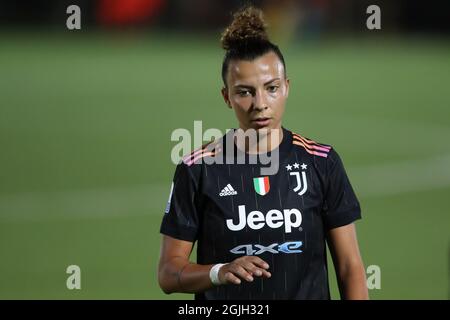 Turin, Italien, 9. September 2021. Arianna Caruso von Juventus während des UEFA Womens Champions League-Spiels im Juventus Training Center, Turin. Bildnachweis sollte lauten: Jonathan Moscrop / Sportimage Stockfoto