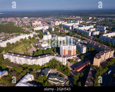 Orekhovo-Zuyevo Stadtbild von Drohne Stockfoto