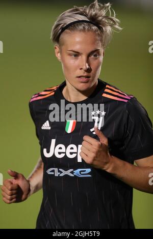 Turin, Italien, 9. September 2021. Lina Hurtig von Juventus während des UEFA Womens Champions League-Spiels im Juventus Training Center, Turin. Bildnachweis sollte lauten: Jonathan Moscrop / Sportimage Stockfoto