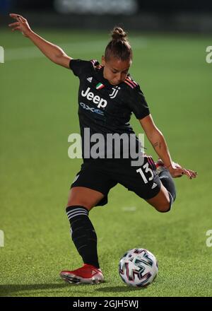 Turin, Italien, 9. September 2021. Lisa Boattin von Juventus während des UEFA Womens Champions League-Spiels im Juventus Training Center, Turin. Bildnachweis sollte lauten: Jonathan Moscrop / Sportimage Stockfoto