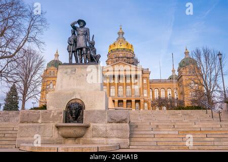 State Capitol in des Moines, Iowa USA Stockfoto
