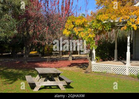 Die Preston Farm und Winery während des wunderschönen Herbstes in der Dry Creek AVA, Healdsburg (Sonoma) CA Stockfoto
