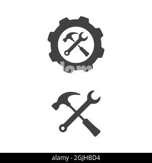 Werkzeug Vektor Symbol Design Illustration Vorlage Stockfoto