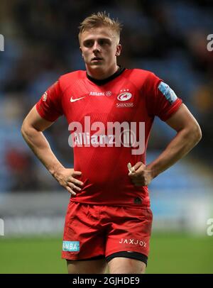 Aktenfoto vom 21-02-2020 von Saracens' Ali Crossdale Ausgabedatum: Freitag, 10. September 2021. Stockfoto