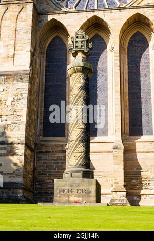 1914 18 Gedenkstätte Zum Ersten Weltkrieg. Durham Cathedral, Durham, County Durham, England Stockfoto