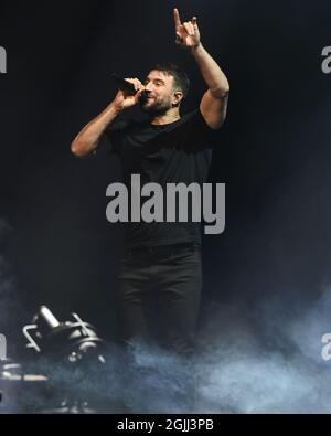 Hollywood, Florida, USA. September 2021. Sam Hunt tritt am 9. September 2021 in Hollywood, Florida, bei Hard Rock Live im Seminole Hard Rock Hotel & Casino auf. Quelle: Mpi04/Media Punch/Alamy Live News Stockfoto