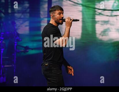 Hollywood, Florida, USA. September 2021. Sam Hunt tritt am 9. September 2021 in Hollywood, Florida, bei Hard Rock Live im Seminole Hard Rock Hotel & Casino auf. Quelle: Mpi04/Media Punch/Alamy Live News Stockfoto