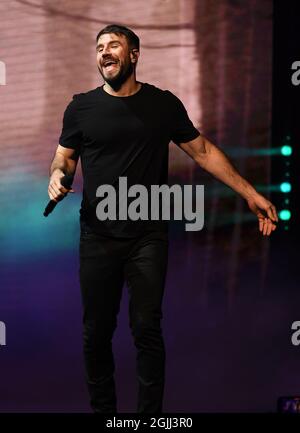 Hollywood, Florida, USA. September 2021. Sam Hunt tritt am 9. September 2021 in Hollywood, Florida, bei Hard Rock Live im Seminole Hard Rock Hotel & Casino auf. Quelle: Mpi04/Media Punch/Alamy Live News Stockfoto