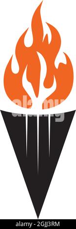 Vorlage für Vektorgrafik für das Logo der Taschenlampe Stock Vektor