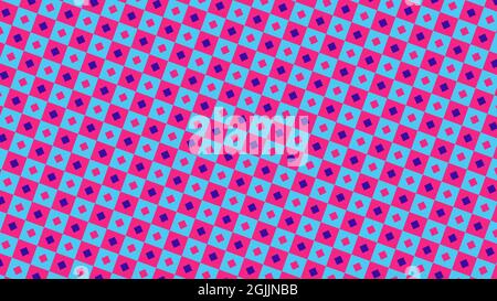 Abstrakte nahtlose Muster , Quadrate und Diamanten Muster, Hintergrund, Quadrate und Diamanten abstraktes Muster, bunt, nahtlose Quadrate und Diamanten Stockfoto