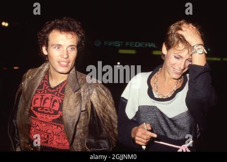 Jamie Lee Curtis und Adam Ant um 1984 Credit: Ralph Dominguez/MediaPunch Stockfoto