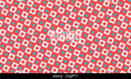 Abstrakte nahtlose Muster , Quadrate und Kreise Muster, Hintergrund, Quadrate abstraktes Muster, bunt, nahtlose Quadrate und Kreise abstrakt Stockfoto