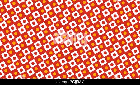Abstrakte nahtlose Muster , Quadrate und Kreise Muster, Hintergrund, Quadrate abstraktes Muster, bunt, nahtlose Quadrate und Kreise abstrakt Stockfoto
