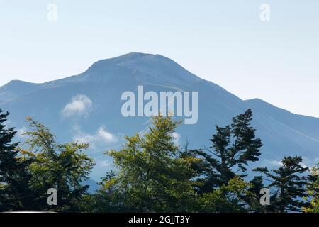 Sgurr a Mhaim, ein Berg in der Mamores Range. Von Glen Nevis aus gesehen. Lochaber, Highland, Schottland, Großbritannien. Stockfoto