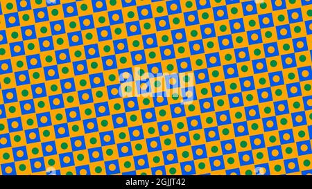 Abstrakte nahtlose Muster , Quadrate und Kreise Muster, Hintergrund, Quadrate abstraktes Muster, bunt, nahtlose Quadrate und Kreise abstrakt Stockfoto