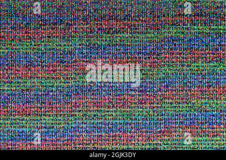 Zusammenfassung Hintergrund eines digitalen glitch. Stockfoto