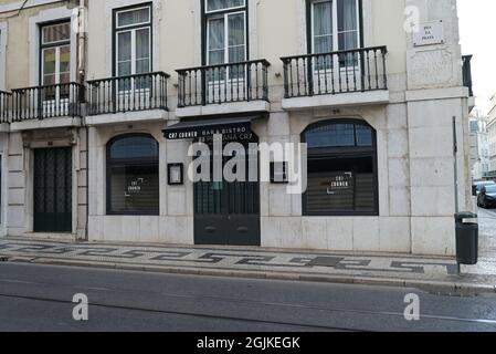 LISSABON, PORTUGAL - 30. Jul 2021: Das Pestana CR7 Hotel im Zentrum von Lissabon Stockfoto