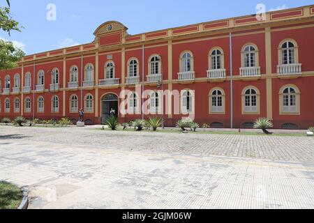 Manaus, Amazonas, Brasilien. September 2021. (INT) Tourismus in Manaus. 10. September 2021, Manaus, Amazonas: Blick und Fassade des Amazonas-Theaters, eine der Postkarten der Stadt Manaus, am Freitag, 10. August 2021. (Bild: © Leco Viana/TheNEWS2 über ZUMA Press Wire) Stockfoto