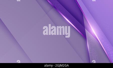 Eleganter Braunton Hintergrund mit Linie goldenen Elementen. Realistisches Luxus-Papier schneiden Stil 3d modernes Konzept. vektor-Illustration für Design. Stockfoto