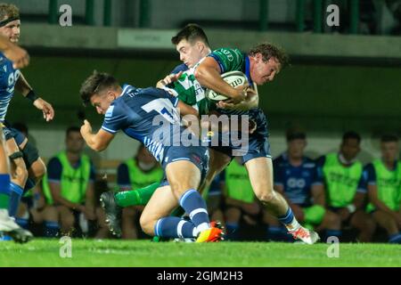 Monigo Stadium, Treviso, Italien, 10. September 2021, Michele Lamaro (Benetton Treviso) im Freundschaftsspiel 2021 - Benetton Treviso vs Sale Sharks - andere Quelle: Live Media Publishing Group/Alamy Live News Stockfoto