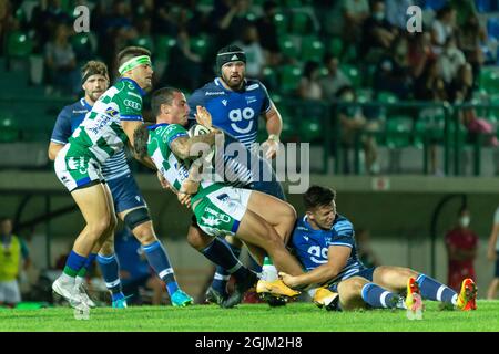 Monigo Stadium, Treviso, Italien, 10. September 2021, Marco Zanon (Benetton Treviso) während des Freundschaftsspiel 2021 - Benetton Treviso vs Sale Sharks - andere Quelle: Live Media Publishing Group/Alamy Live News Stockfoto