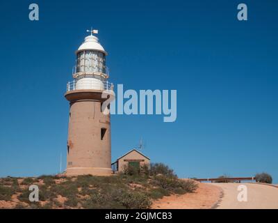 Vlamingh Head Lighthouse am North West Cape in der Nähe von Exmouth WA. Stockfoto