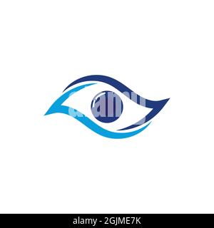 Branding-Identität Corporate Eye Care Vektor-Design Stockfoto