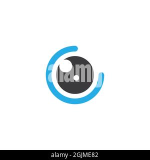 Branding-Identität Corporate Eye Care Vektor-Design Stockfoto