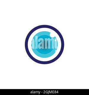 Branding-Identität Corporate Eye Care Vektor-Design Stockfoto