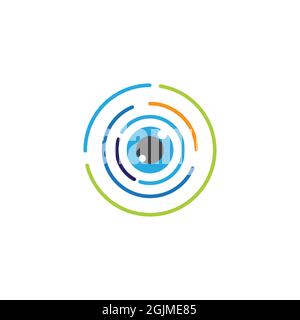 Branding-Identität Corporate Eye Care Vektor-Design Stockfoto