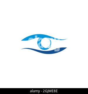 Branding-Identität Corporate Eye Care Vektor-Design Stockfoto