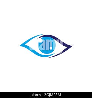 Branding-Identität Corporate Eye Care Vektor-Design Stockfoto