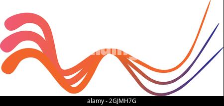 Sound Wave Musik Logo Design Vektor Illustration Vorlage Stock Vektor